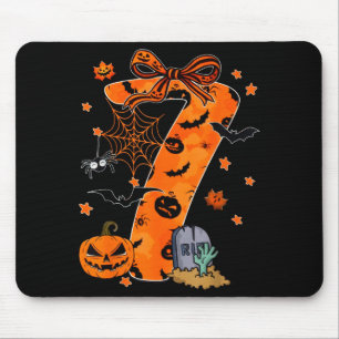 Fun Six Seven 6 7 Meme Design Couples Halloween Mouse Pad