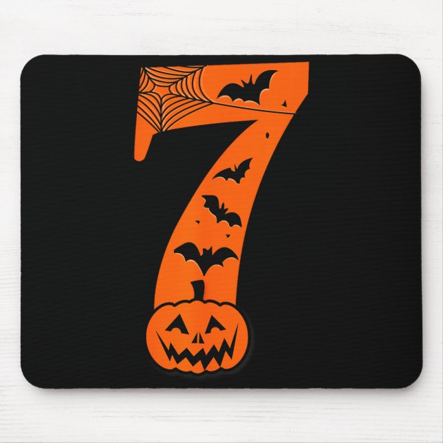 Fun Six Seven 6 7 Meme Design Couples Halloween  Mouse Pad (Front)