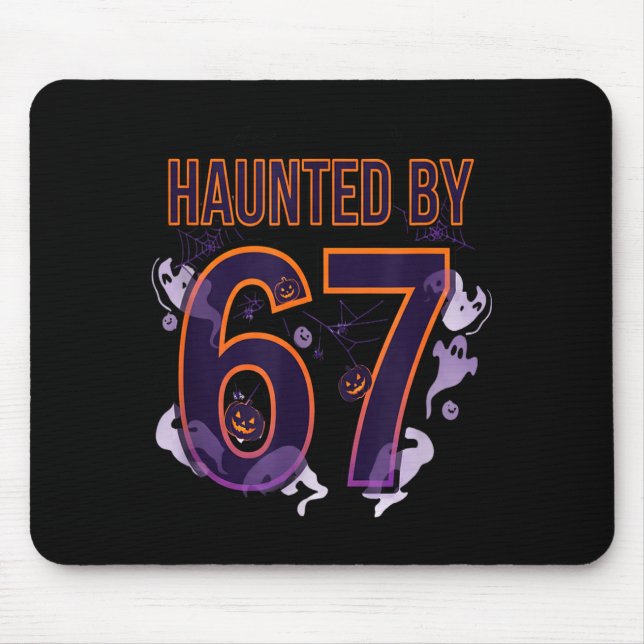 Fun Six Seven 6 7 Meme Design Couples Halloween  Mouse Pad (Front)