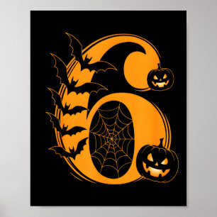 Fun Six Seven 6 7 Meme Design Couples Halloween Poster
