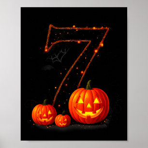 Fun Six Seven 6 7 Meme Design Couples Halloween Poster