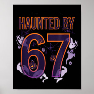 Fun Six Seven 6 7 Meme Design Couples Halloween Poster