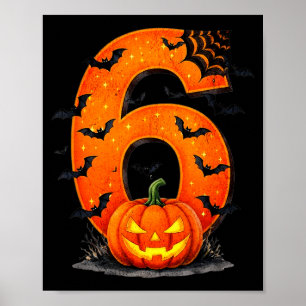 Fun Six Seven 6 7 Meme Design Couples Halloween Poster