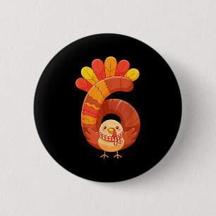 Fun Six Seven 6 7 Meme Design Couples Thanksgiving Cm Round Badge