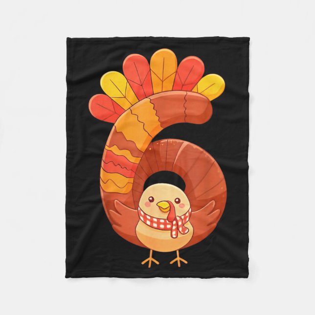 Fun Six Seven 6 7 Meme Design Couples Thanksgiving Fleece Blanket (Front)