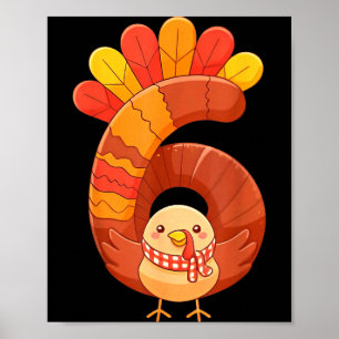 Fun Six Seven 6 7 Meme Design Couples Thanksgiving Poster