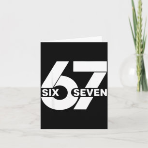 Fun Six Seven Meme Design 6 7 Meme  Card