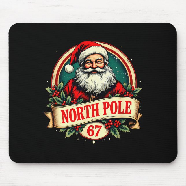 Fun Six Seven Meme Design – Internet Energy - Xmas Mouse Pad (Front)