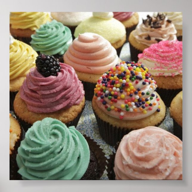 Fun-Sized Decorative Cupcakes Poster (Front)