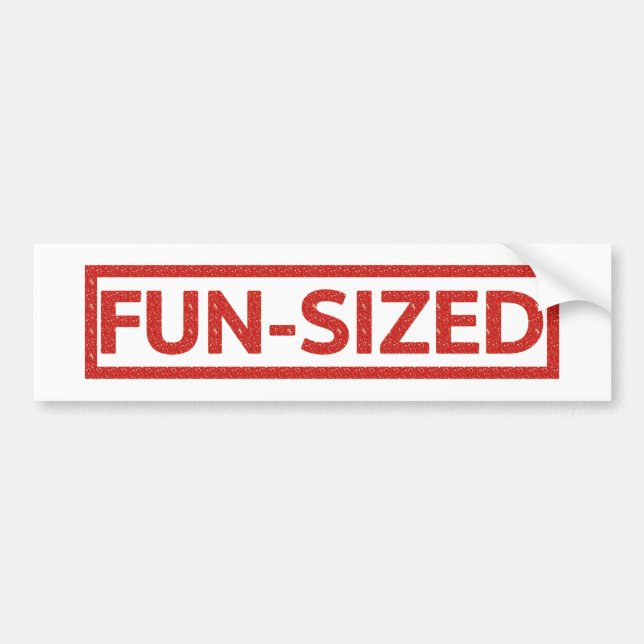 Fun-sized Stamp Bumper Sticker (Front)