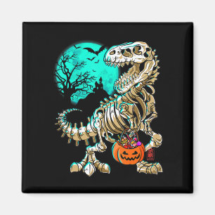 Fun Skeleton TRex Halloween Boys Dino Kids Fossil Magnet