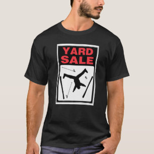 Fun Skiing Day Yard Sale Skier And Gear Everywhere T-Shirt
