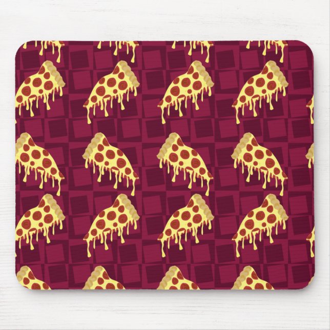 Fun Slice Pattern Pizza Slice So Nice Mouse Pad (Front)