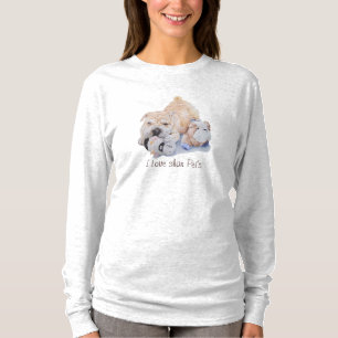 fun slogan picture of cute shar pei puppy dog T-Shirt