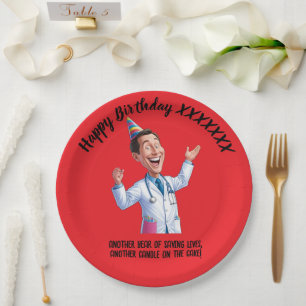 FUN SMILE DOCTOR birthday antistress party Paper Plate
