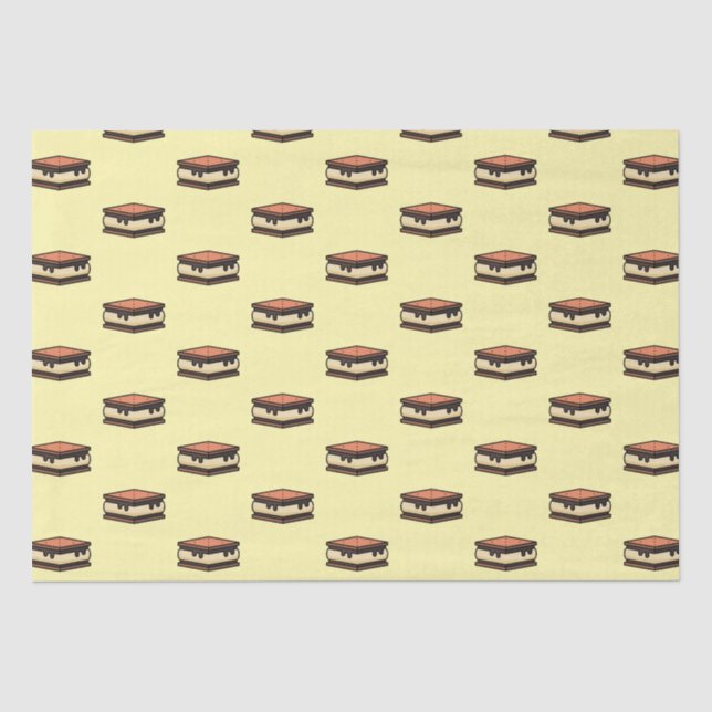 Fun S'mores Yellow Tissue Paper (Front)