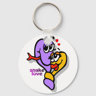 fun snake-love keychain