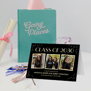 Fun Snapshots FOIL Folded Photo Thank You Card