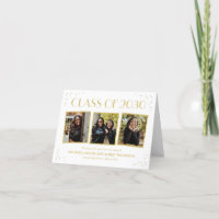 Fun Snapshots Graduation Photo Thank You Card