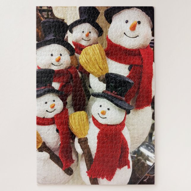 Fun Snowman Christmas Puzzle (Vertical)