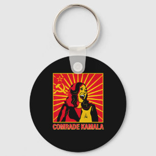 Fun Socialist Comrade Kamala Commie La Harris 2024 Key Ring