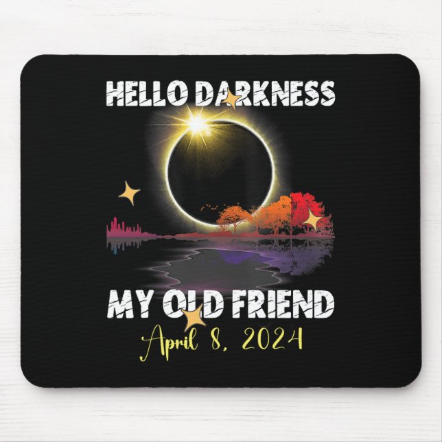 Fun Solare Eclipse 2024 For April 8 2024 Solar Ecl Mouse Pad (Front)