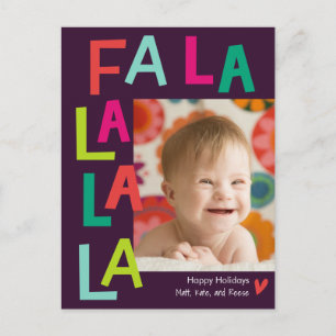 Fun Song EDITABLE COLOR Holiday Postcard