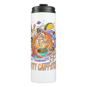 Fun Space Food Adventure Design Cosmic Food Thermal Tumbler