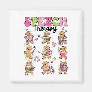Fun Speech Therapy Gingerbread Cookies Slp Christm Magnet