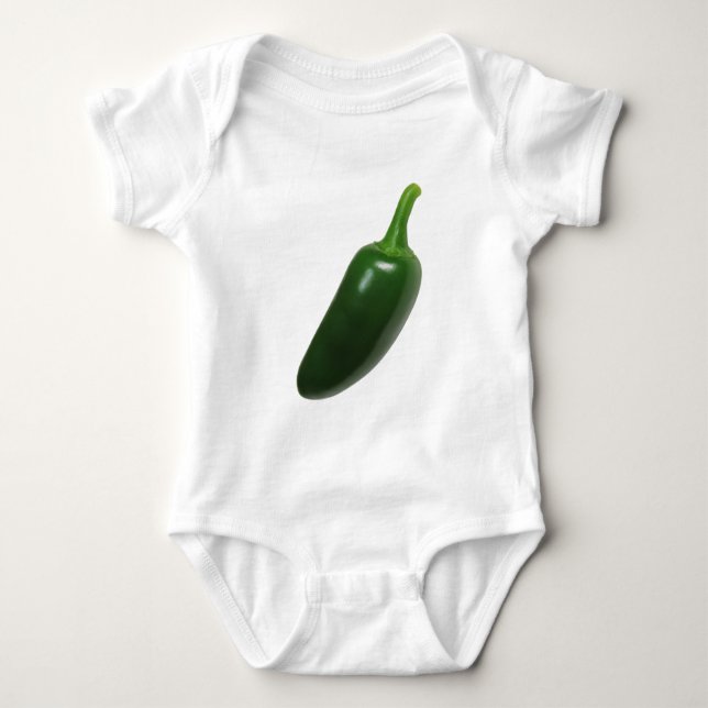 Fun & Spicy Jalapeno Pepper Baby Bodysuit (Front)