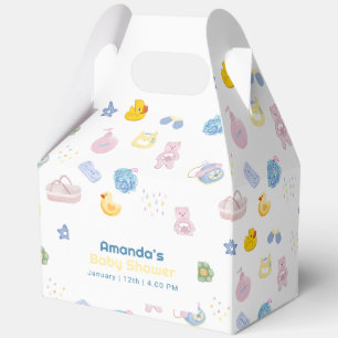 Fun Splish Splash Rubber Duck Bath Baby Shower  Favour Box
