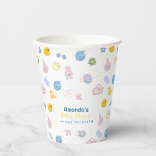 Fun Splish Splash Rubber Duck Bath Baby Shower  Paper Cups