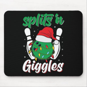 Fun Splits n Giggles Bowling Player Christmas Bowl Mouse Pad