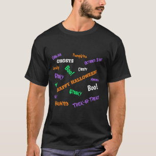 Fun, Spooky Customisable Happy Halloween T-Shirt