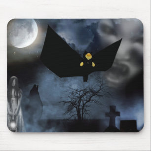 Fun spooky design for Halloween Mouse Pad