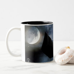 Fun spooky design for Halloween Two-Tone Coffee Mug