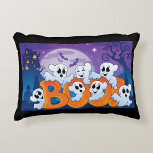 Fun Spooky Ghost Decorative Cushion