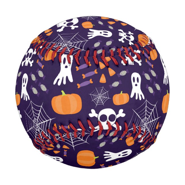 Fun Spooky Halloween Characters Baseball (Front)