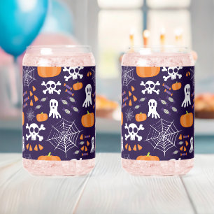Fun Spooky Halloween Characters Can Glass