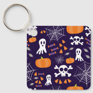 Fun Spooky Halloween Characters Key Ring