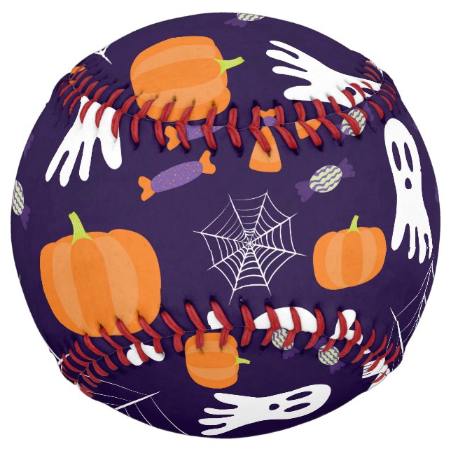 Fun Spooky Halloween Characters Softball (Front)