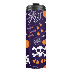 Fun Spooky Halloween Characters Thermal Tumbler