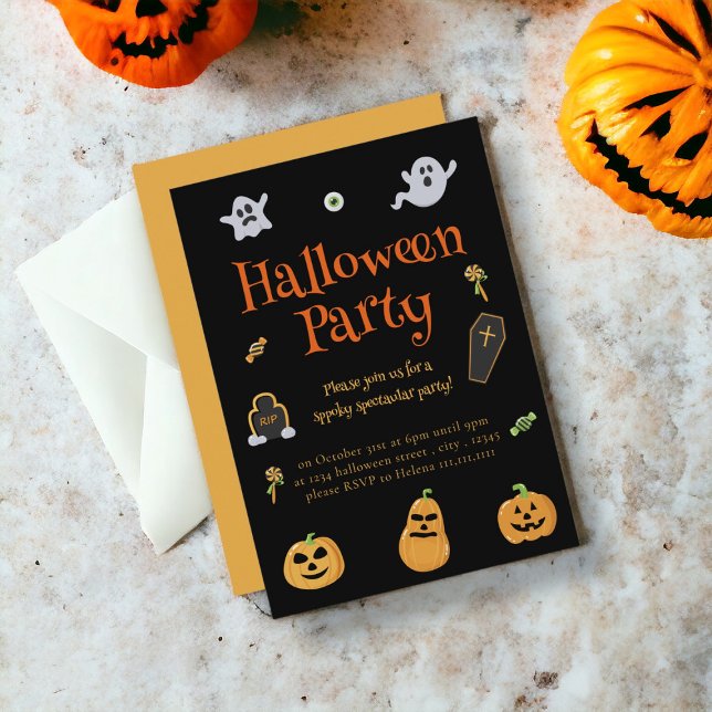 Fun spooky Halloween party Invitation (Creator Uploaded)