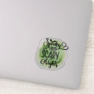 Fun, spooky Halloween quote Sticker