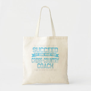 Fun Sport Coach Gift Funny Cross-Country Saying Tote Bag