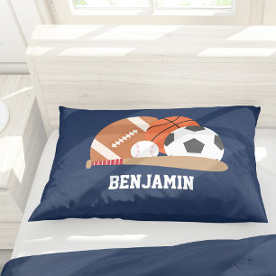 Fun Sport Fan Personalised Pillowcase