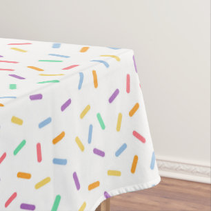 Fun Sprinkles party tiled tablecloth