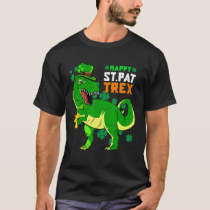 Fun St Pat Trex Day Tees St Patrick Dinosaur Boys 