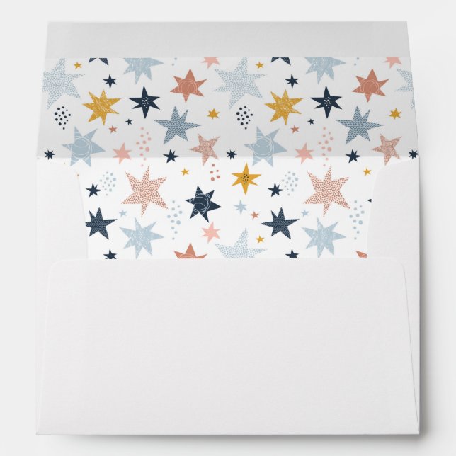 Fun Star Pattern Envelope (Back (Bottom))