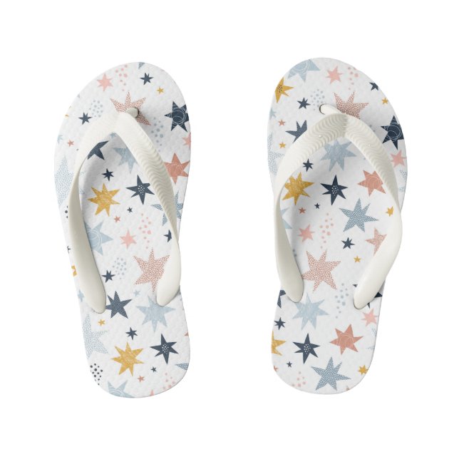 Fun Star Pattern Kid's Thongs (Footbed)